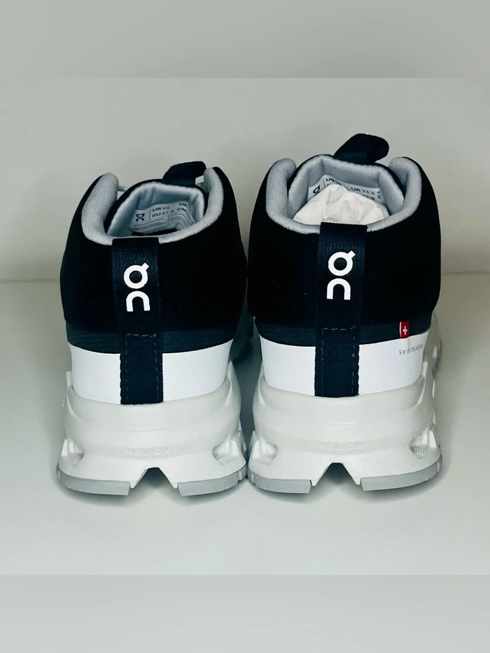 On Running Cloudrock Waterproof Kids Hiking Shoes - Black & White